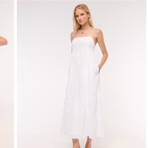 Abercrombie Pintuck Flows Maxi Dress - Picture 1 of 3